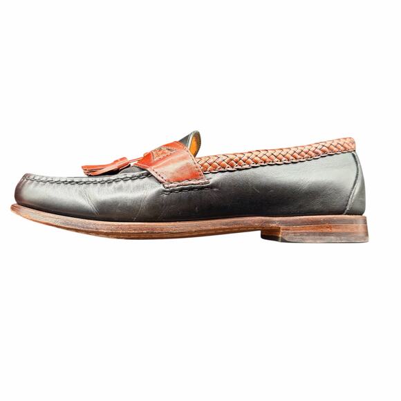 Allen Edmonds Tassel Loafers Men’s 9D Black Brown Leather USA Made main image 13
